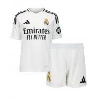 Echipament fotbal Real Madrid Jude Bellingham #5 Tricou Acasa 2024-25 pentru copii maneca scurta (+ Pantaloni scurti)